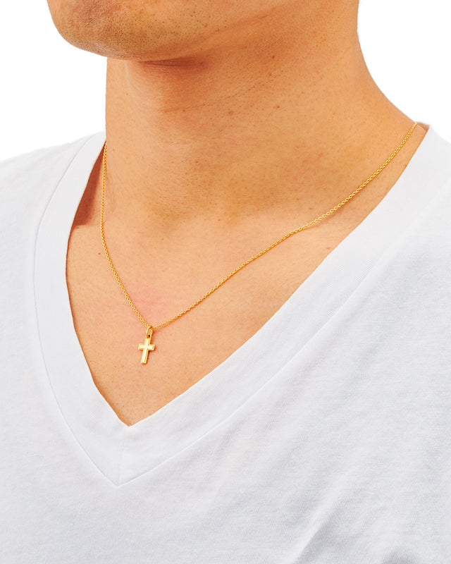 JOHN ELLIOTT CROSS NECKLACE