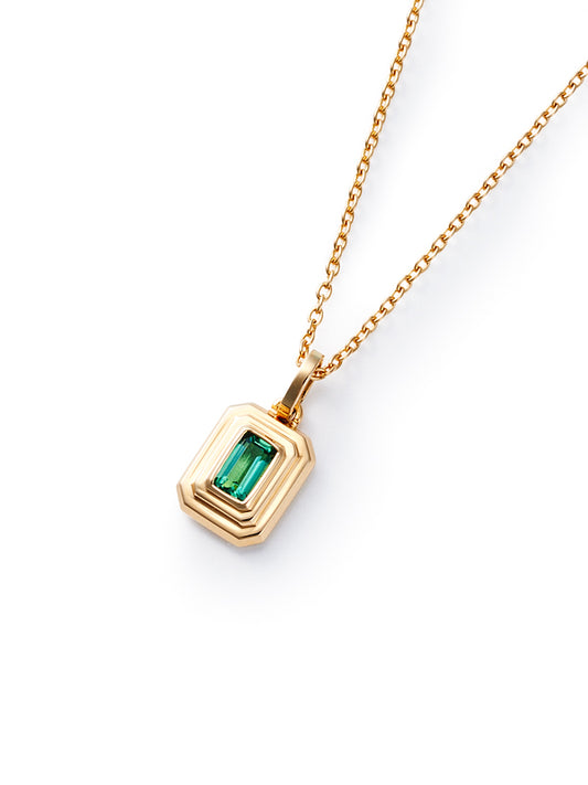 JOHN ELLIOTT PENDANT NECKLACE【GOLD X GREEN QUARTZ】